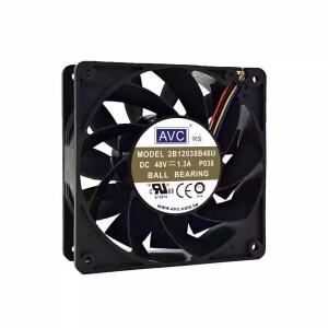 AVC 2B12038B48U -P055 DC 48V 1.3A 12cm 120mm 12038 4선 PWM 서버 인버터 축방향 냉각 팬 쿨러