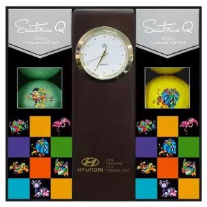 골프공 원목시계 스포츠 필드 답례품 선물세트