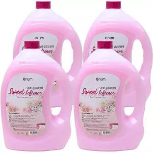 이룸 스위트 섬유유연제 2.5L 4개 로즈향 일반/드럼겸용