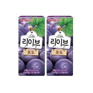 아이음료 서울우유 리이브 포도 48입 190ml