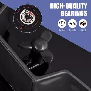 Qurbuns 자동차 미니 스포일러 윙 소형 프로펠러가 장착된 7.48인치 자가 접착식 오토 리어 외장 스포츠