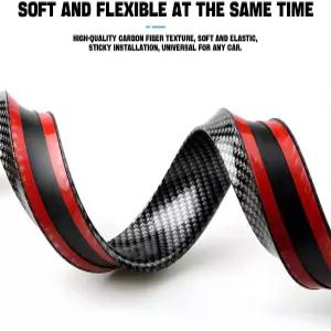 블릴로 자동차 트렁크 스포일러 립 키트 범용 4.9피트 리어 윙 스트립 바 차량 펀치 프리 설치 테일 핀