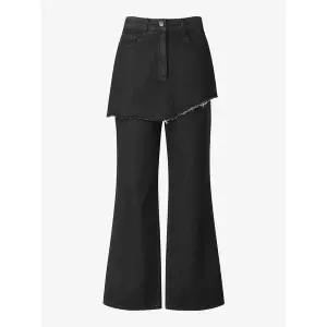 [CC콜렉트](타임스퀘어점패션관)[씨씨콜렉트] 스커트 레이어드 데님팬츠_C254PSA741