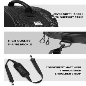 해리슨 하워드 승마 헬멧 가방 - 어깨끈이 달린 보호용 케이스 600D 방수 원단 통풍 디자인 여행 및 교육용