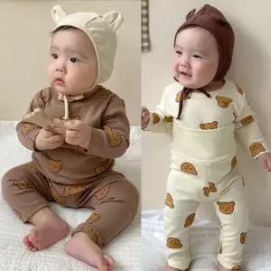 조이멀티 베어패턴 아동배앓이방지실내복세트204992