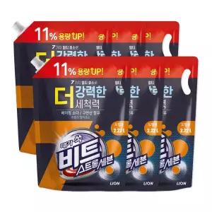 비트 스트롱세븐 액체세탁세제 드럼용 리필 2.22L 6개