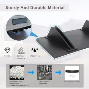 드림오토 31인치 자동차 리어 범퍼 립 유니버설 디퓨저 샤크 핀 스타일 혼다 시빅 어코드 폭스바겐 렉서스