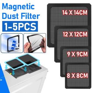 마그네틱 프레임 먼지 필터 방진 메쉬 커버 네트 가드 PC 데스크탑 케이스 냉각 선풍기 전원 공급 장치 액