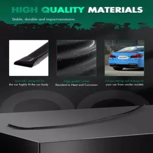 SCITOO 카본 룩 유니버설 59인치 리어 트렁크 스포일러 윙