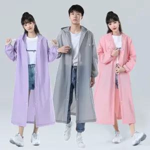 고품질 EVA 성인용 우비 무광 파스텔  등산 낚시 캠핑 콘서트 비옷 레인코트 우의