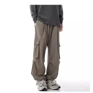 호크아이 팬츠 바지 면 남성용 가을 빈티지 배기팬츠 스트링 면린넨 카고 아웃사이즈어 데일리룩 배기 조거