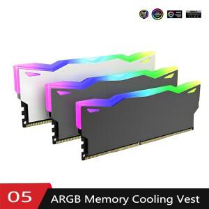 DDR 메모리 쿨러 5V-3PIN ARGB 데스크탑 컴퓨팅용 열 실리콘 패드 알루미늄 스틸