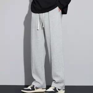 호크아이 캐주얼 팬츠 남자 면 데일리룩 면린넨 봄가을 스트레이트팬츠 와이드 KUK3