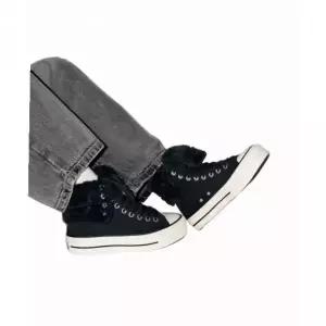 [매장정품] 컨버스 척테일러 올스타 폴드 오버 리프트 엑스하이 포우 퍼 블랙 A15229C