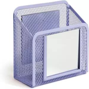 U 브랜드 라벤더 퍼플 마그네틱 락커 컵 펜슬 홀더가 있는 미러 학교 사물함용 정리함 5인치 x 2.4인치