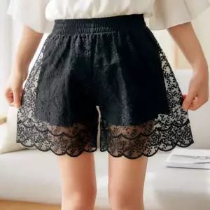 더블 레이어 메쉬 속바지 런닝 슬립 원피스 롱 이지 스킨 속치마 교복 언더 아이보