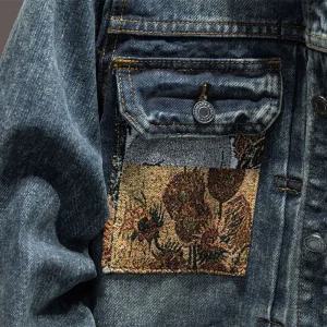 호크아이 남자 데님 청 봄가을 자켓 코트 데일리룩 프린트 KUK3