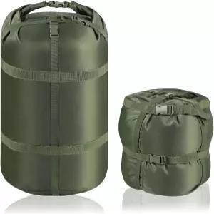 뉴샷 컴프레션 스터프 백 초경량 휴대용 침낭 15L/27L/45L 배낭 여행 캠핑 하이킹 여행용 공간 절약형 수납