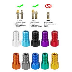 밸브 용 알루미늄 스틸 어댑터 산악 자전거 바이크 오토바이 사이클링 Schrader 액세서리에 팽창 된 대출