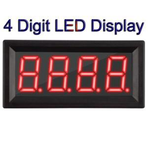 PLC 통신 모드버스 디스플레이 패널 4 자리 7 세그먼트 LED 모듈 RS485 0.56 ASCII