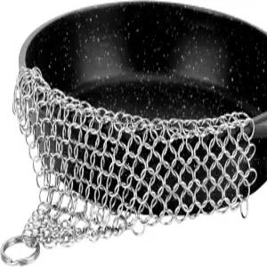 그리들 프라이팬 네덜란드 오븐 웍 스테인리스 냄비 주철 팬 지지대 식기세척기 청소용 클리너 6 x6.3 316L