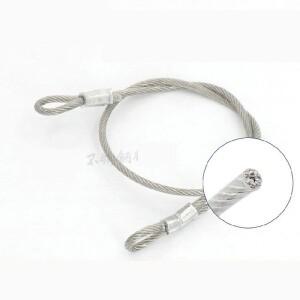 PVC 코팅 스테인레스 스틸 와이어 로프 슬링 케이블 2-10MM 리프팅 어셈블리 라인  고정 아이 루프 맞춤 제