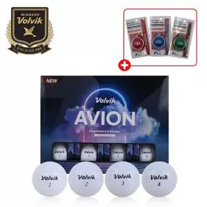 볼빅 아비온 화이트 골프공 1더즌(12구) + 베이직 볼라이너 1개
