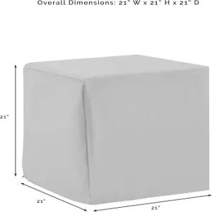 크로슬리 가구 파티오 커버 뒷마당 데크 태닝용 방수 야외 사이드 테이블