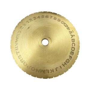 링조각 기계 내부  글자  다이얼 글꼴 디스크 현대 호환 블록