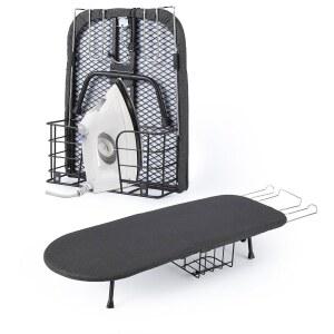 가비 테이블탑 작은 및 다리미 소형 수납 있는 아파트를 위한 받침대가 기숙사, 휴대용 커버 접이식 다림질 공간, 보드, 컴팩트함 바구니, 내열 패드,