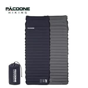 PACOONE 10Cm 두꺼운 슬리핑 패드 초경량 자체 팽창 에어 매트리스 접합 침대 해변 피크닉 매트 캠핑 텐트