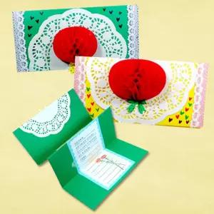 레이스 감사 카네이션 카드 만들기 어버이날 스승의날 감사 선물