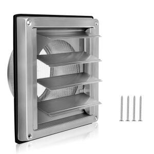 스테인레스 스틸 통풍 그릴 커버 루버 플랫 덕트 공기 벽 입구