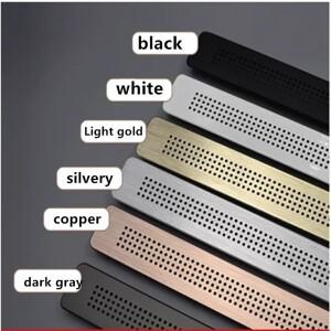 1pcs 알루미늄 스틸  메쉬 직사각형 평면 환기 후드 옷장 신발 캐비닛 장식 그릴