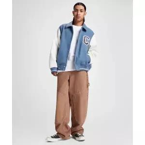 [매장정품] 컨버스 레트로 C 바시티 재킷 레이크사이드 블루 10028007-A02