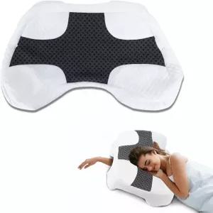 팔 구멍이 있는 6인치 높이 측면 침목 베개용 엘리트가드 베개 커버 통기성 피부 친화적인 원단 세탁기