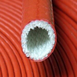 내화성 유리 섬유 슬리브 내열 단열 케이싱 파이프 실리콘 송진 코팅 튜브