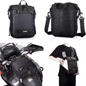 리노워크 모터 새들백 모터사이클 패니어백 방수 다기능 리어 랙 트렁크 시트백(블랙 10L)