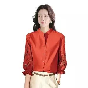 [NS홈쇼핑](삽)레이스 자수 펀칭블라우스 2종[35787820]