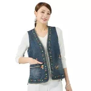 [NS홈쇼핑][할리마리]자수데님베스트2종[35787852]