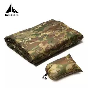 편안한 퀼트 위장 캠핑 매트 휴대용 초경량 캠프 담요 여행 관광객 수면 매트리스 150x200cm
