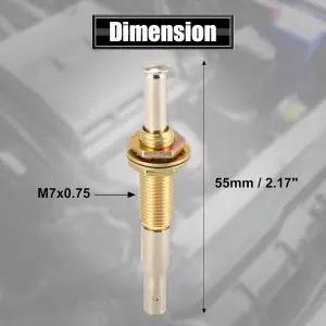 X 오토호 조절식 도어 핀 스위치 자동차 엔진 트렁크 방수 및 방청 유니버설 골드 톤