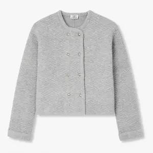 [롯데백화점]보브 더블 버튼 울 니트 자켓 7116150101