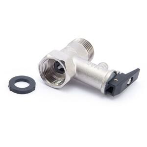 안전 밸브 Inox 압력 릴리프 보일러 가스 실린더 용 감압 1/2 인치 나사 황동 조절 가능