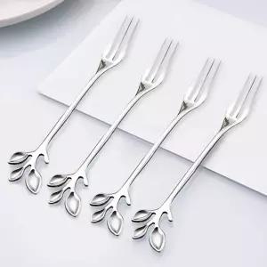 4p 티포크세트 스텐포크 카페커트러리 디저트커트러리