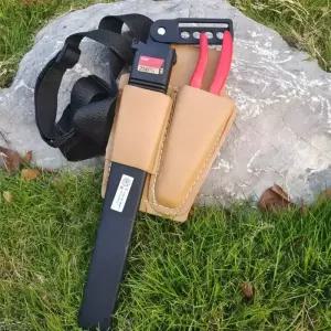 과수원 가지를위한 쇠가죽 가위 케이스 벨트 교수형 가방 정원 가지 치기 도구 보관 홀스터