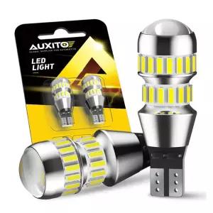 AUXITO 2Pcs T15 LED 전구 W16W 램프 Canbus 오류 없음 4014 42-SMD 912 921 조명 12V 자동차 백업 역방향
