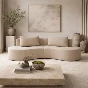 클라우드 프레임 소파 별도 판매 실내 실외 방수 지퍼 없는 세척 가능한 원형 불규칙 모양 모던 모듈형