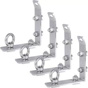 로드 스톱 교체용 T슬롯 트럭 크로스 바 304개의 스테인리스 스틸 루프 랙 브래킷 쉽게 설치할 수 있는