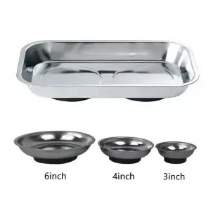 스테인레스 스틸 마그네틱 부품 트레이 볼 너트 볼트 나사 소켓 액세서리 도구 상자 정리함 1pc